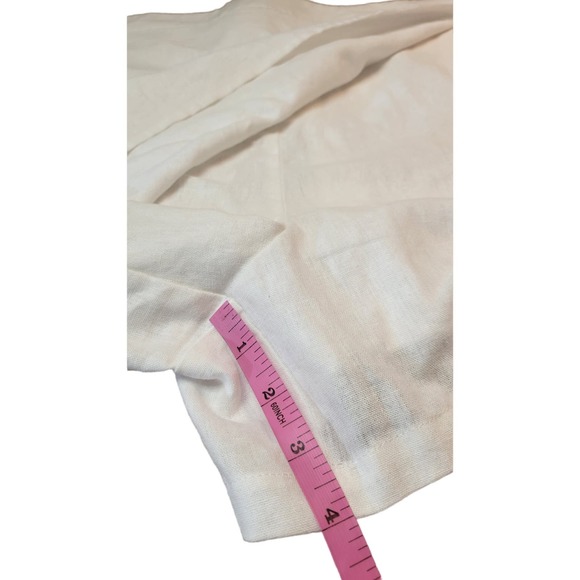 Calligraphie White Linen Skort Size XL Pockets - Picture 11 of 11